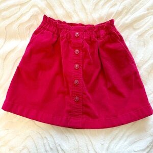 Crewcuts Pink Button-Front Skirt
